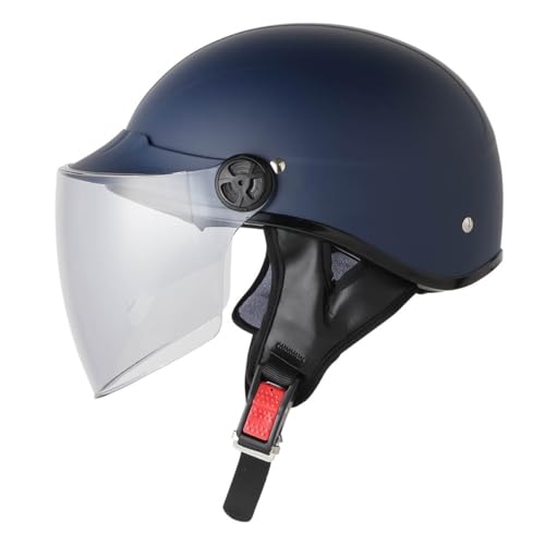 ISHINO SHOKAI バイク ヘルメット ハーフヘルメット 125ccまで対応 MAX-777 SG規格 PSC規格 石野商会 フリー(57〜60cm未満程度) マットネイビー